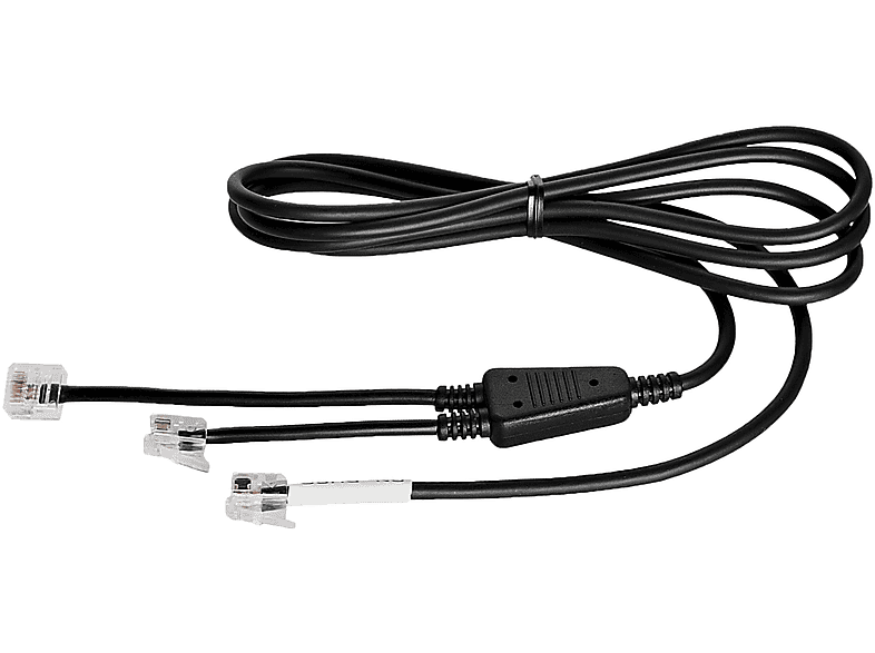 FREEVOICE Adapterkabel EHS für DHSG (RJ auf RJ), Over-ear Telefon Kabel Schwarz