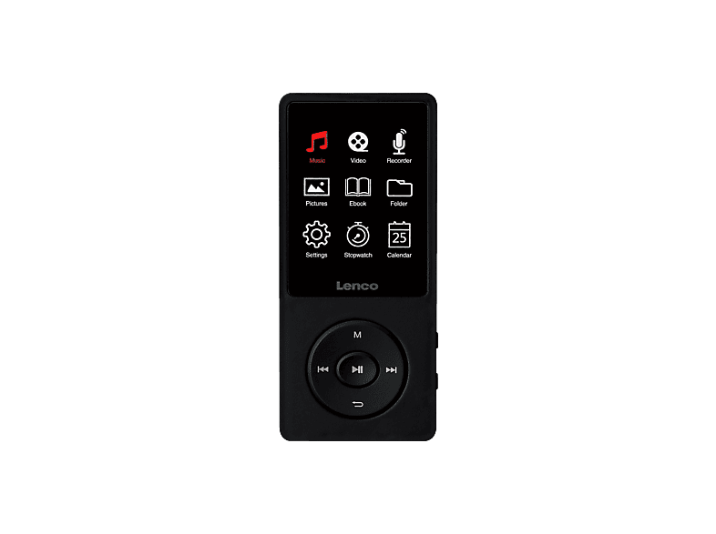 LENCO Xemio669BK MP4 Player 8 GB, Schwarz MediaMarkt
