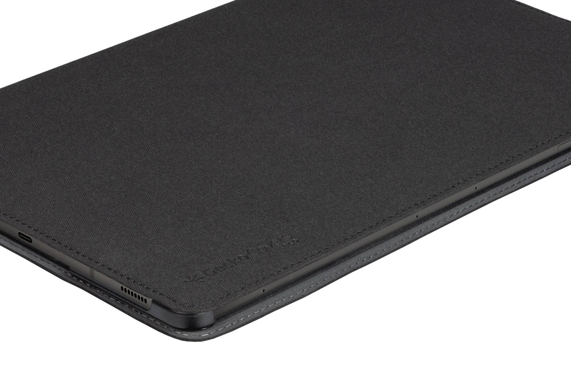 GECKO COVERS Easy-Click Backcover Tablethülle Samsung Eco Kunstleer, Geeignet Tablethülle, Schwarz für