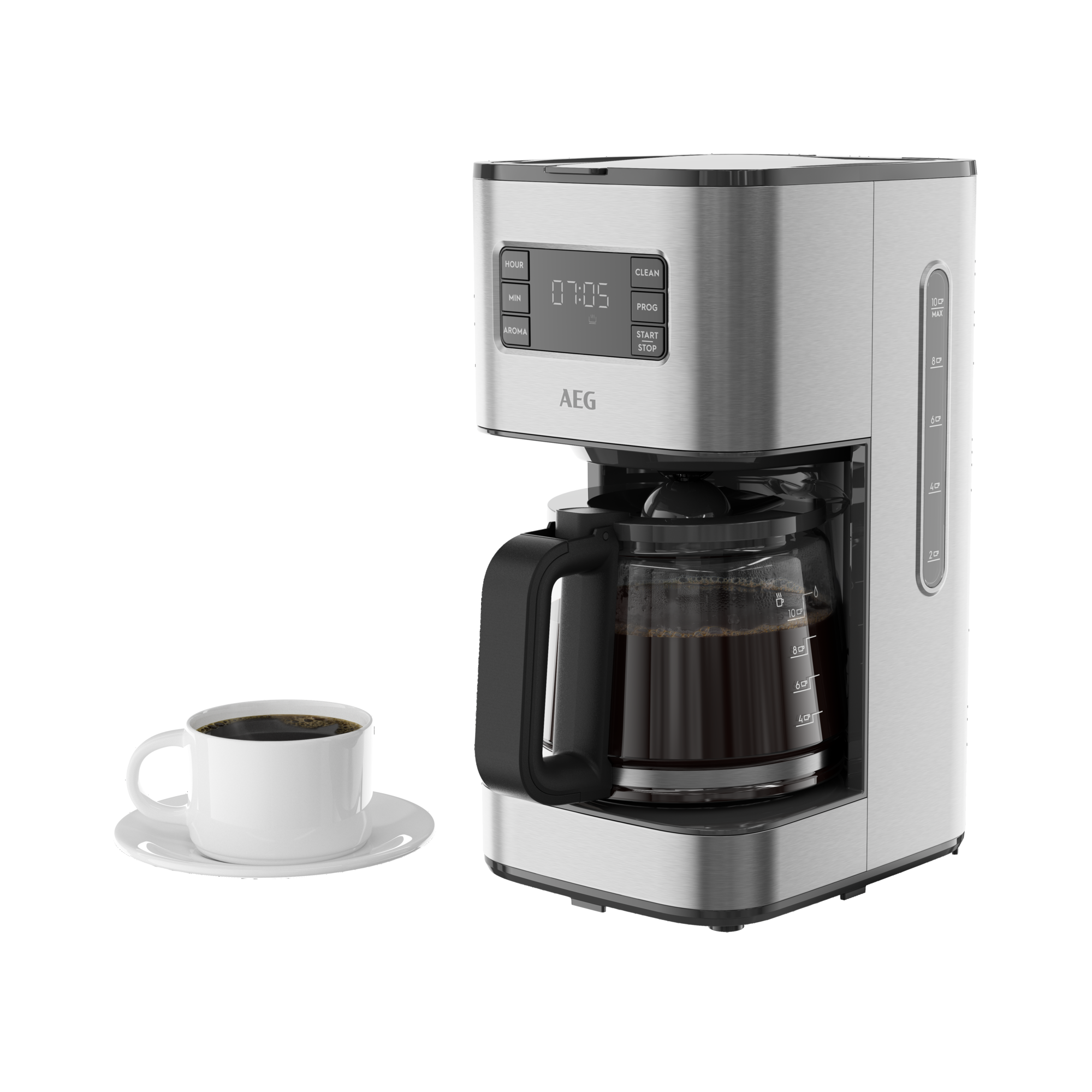 AEG Deli Espresso-/Kaffeemaschine Edelstahl CM5-1-6ST 5
