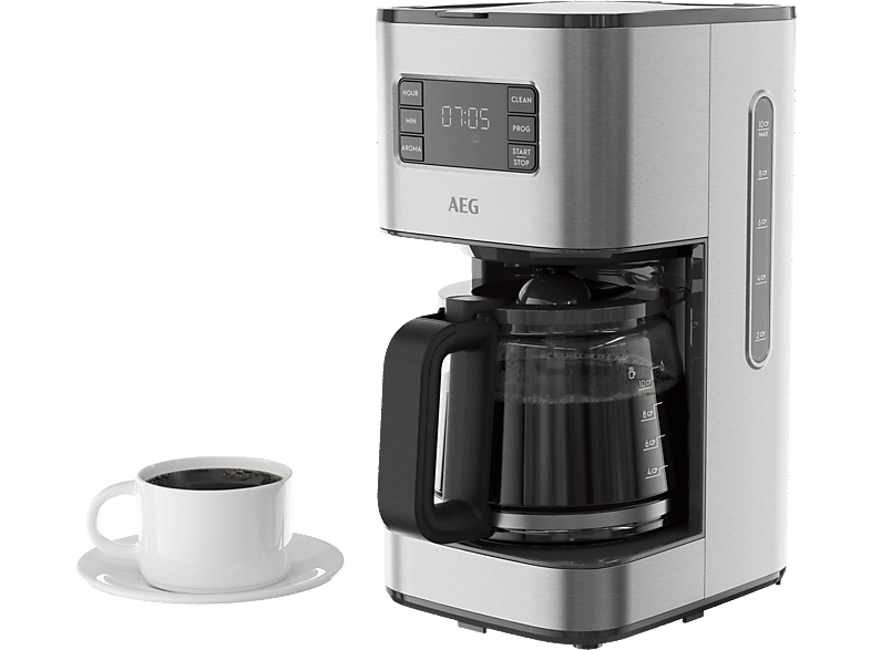 AEG Deli Espresso-/Kaffeemaschine Edelstahl CM5-1-6ST 5