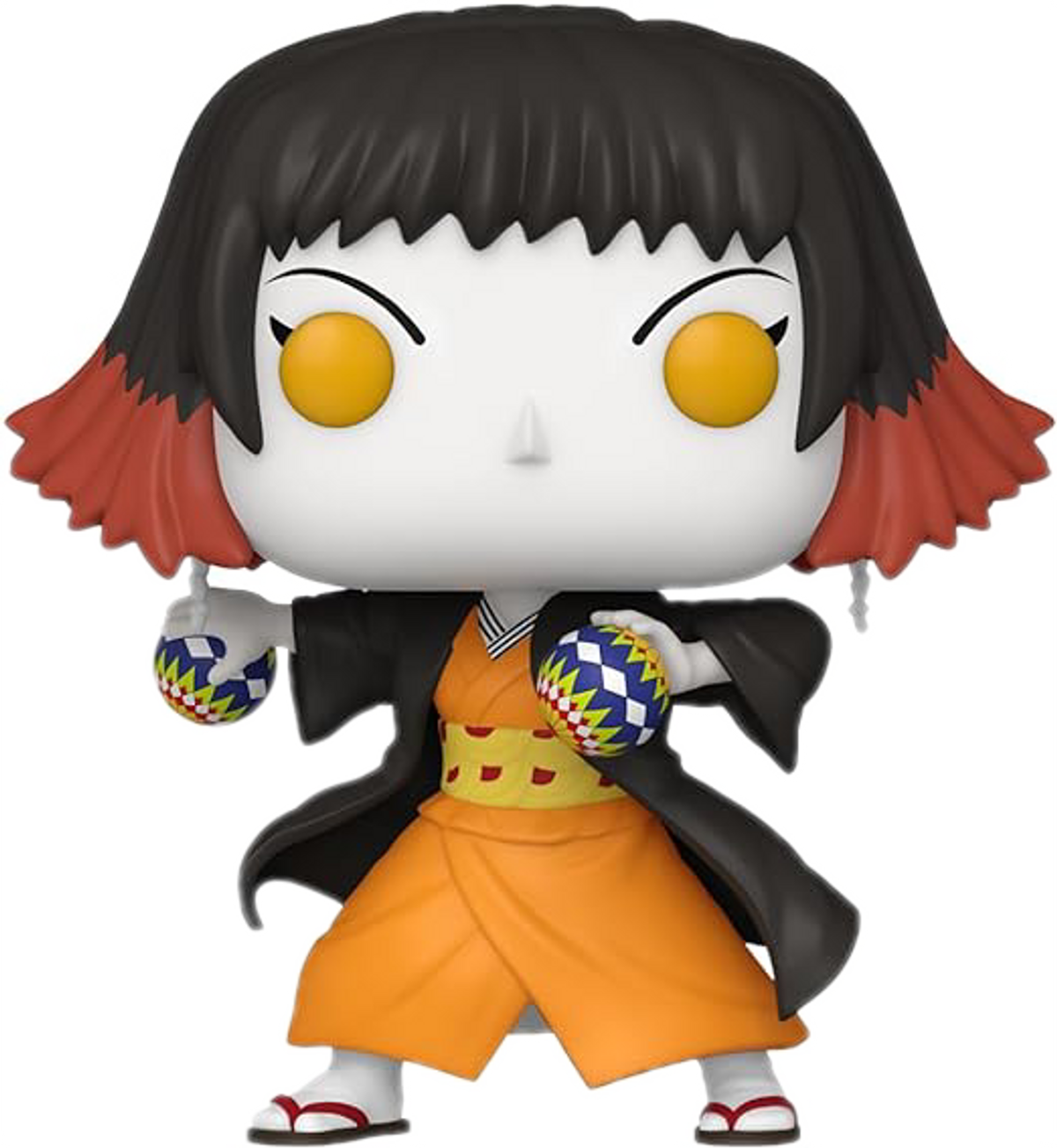 Figura Funko Pop de un personaje de dibujos animados. La figura es colorida y tiene ojos grandes.