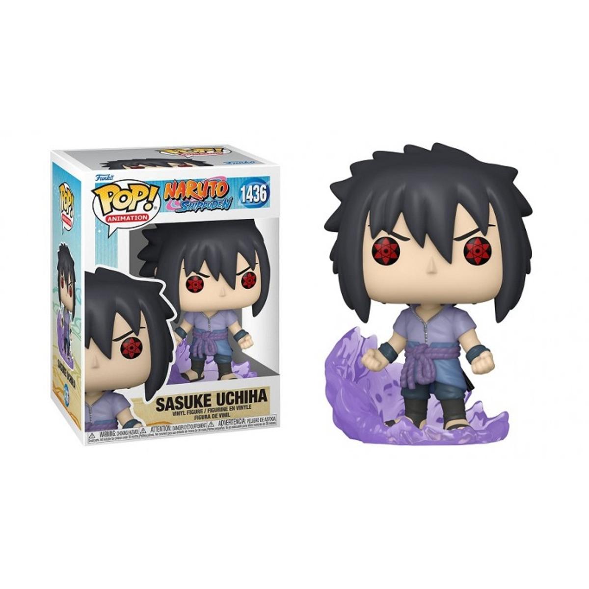 Sasuke Uchiha Funko Pop Figur. Box und Figur sind sichtbar.