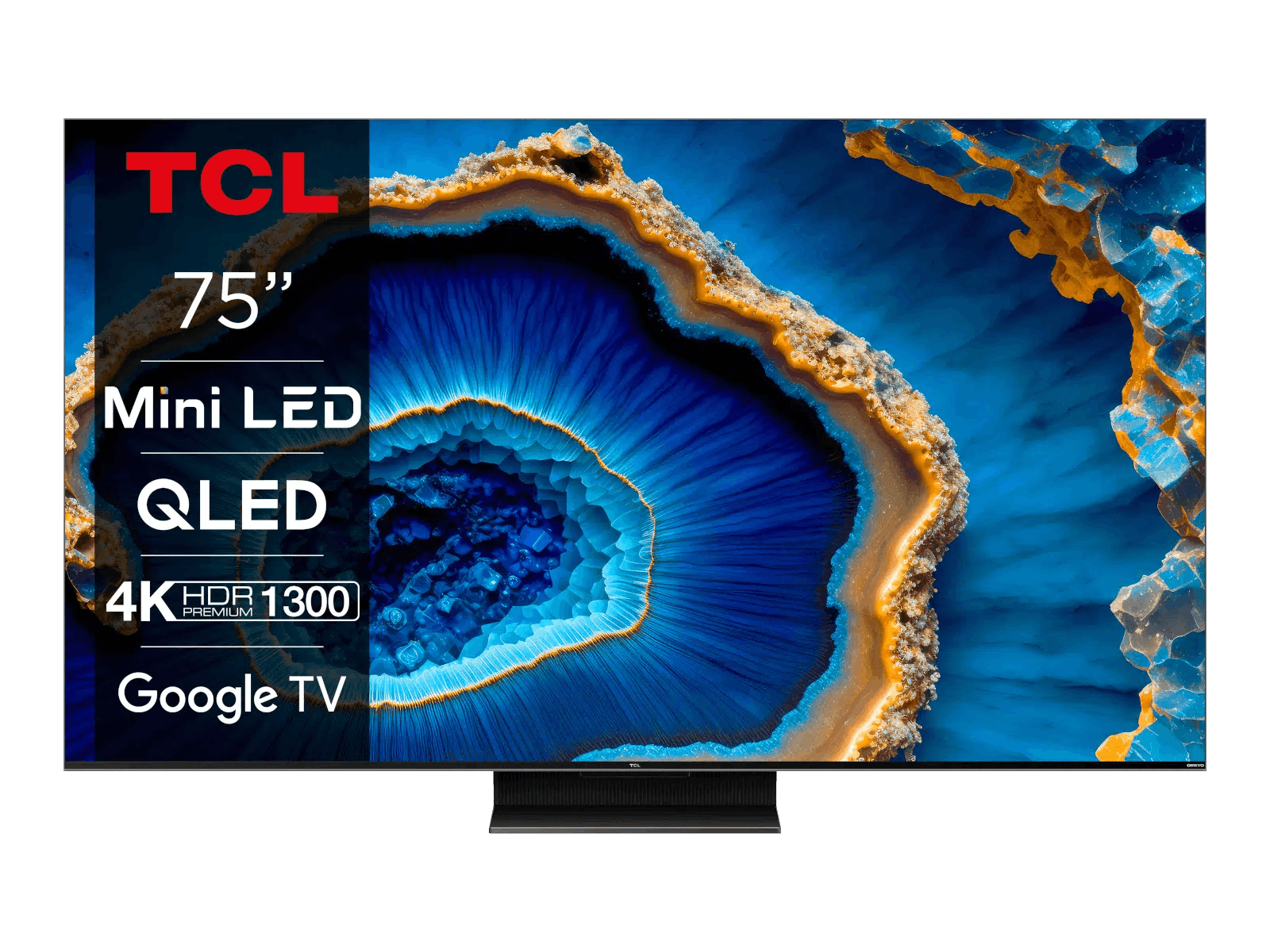 TCL 75 TV GoogleTV 75C805 (Flat, 12.0)) (ATV / QLED QLED 4K, TV, 190,5 cm, SMART Zoll
