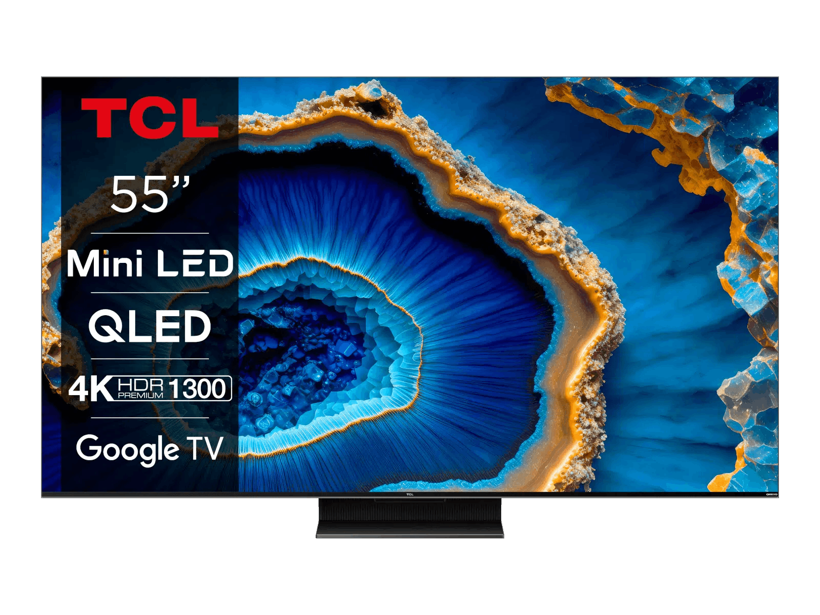 TCL 55C805 QLED TV (Flat, TV, GoogleTV cm, QLED 139,7 (ATV 12.0)) / 55 4K, Zoll SMART