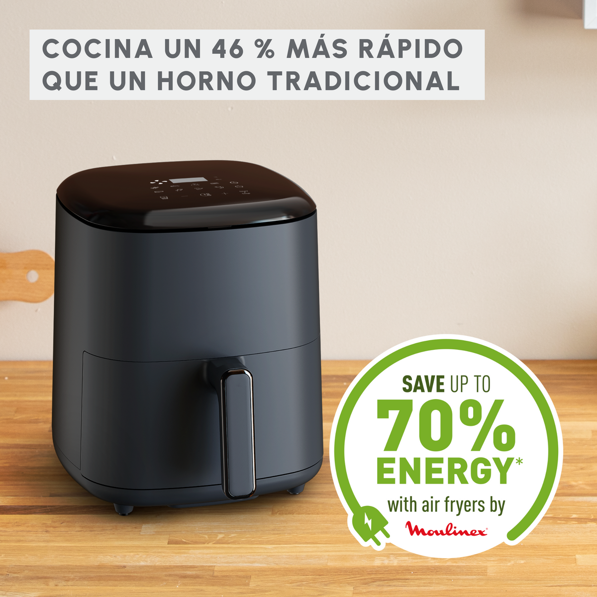 Frytkownica beztłuszczowa MOULINEX Easy Fry EZ245B Czarny