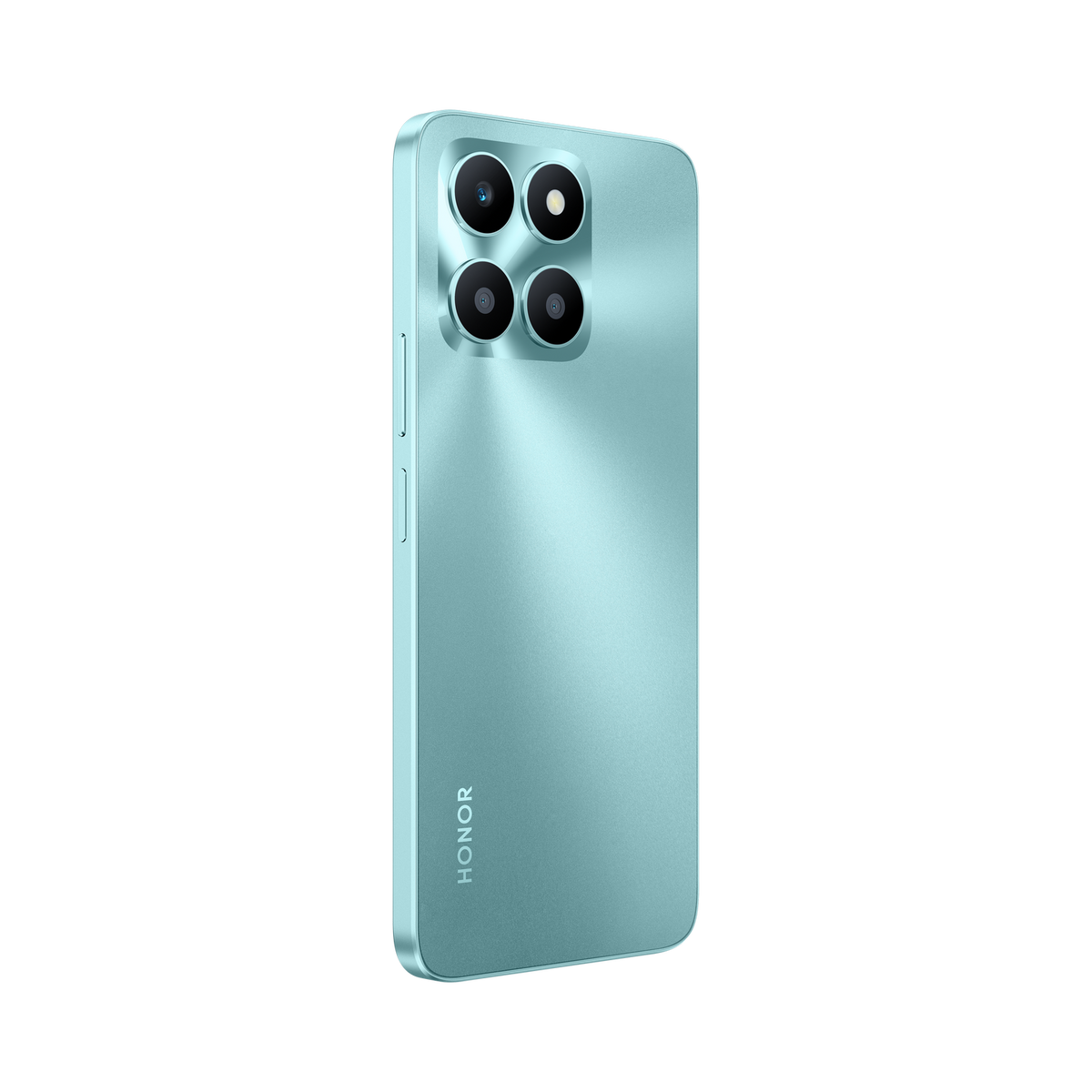 Blaues Telefon mit vier Rückkameras. Das Telefon ist seitlich abgewinkelt.