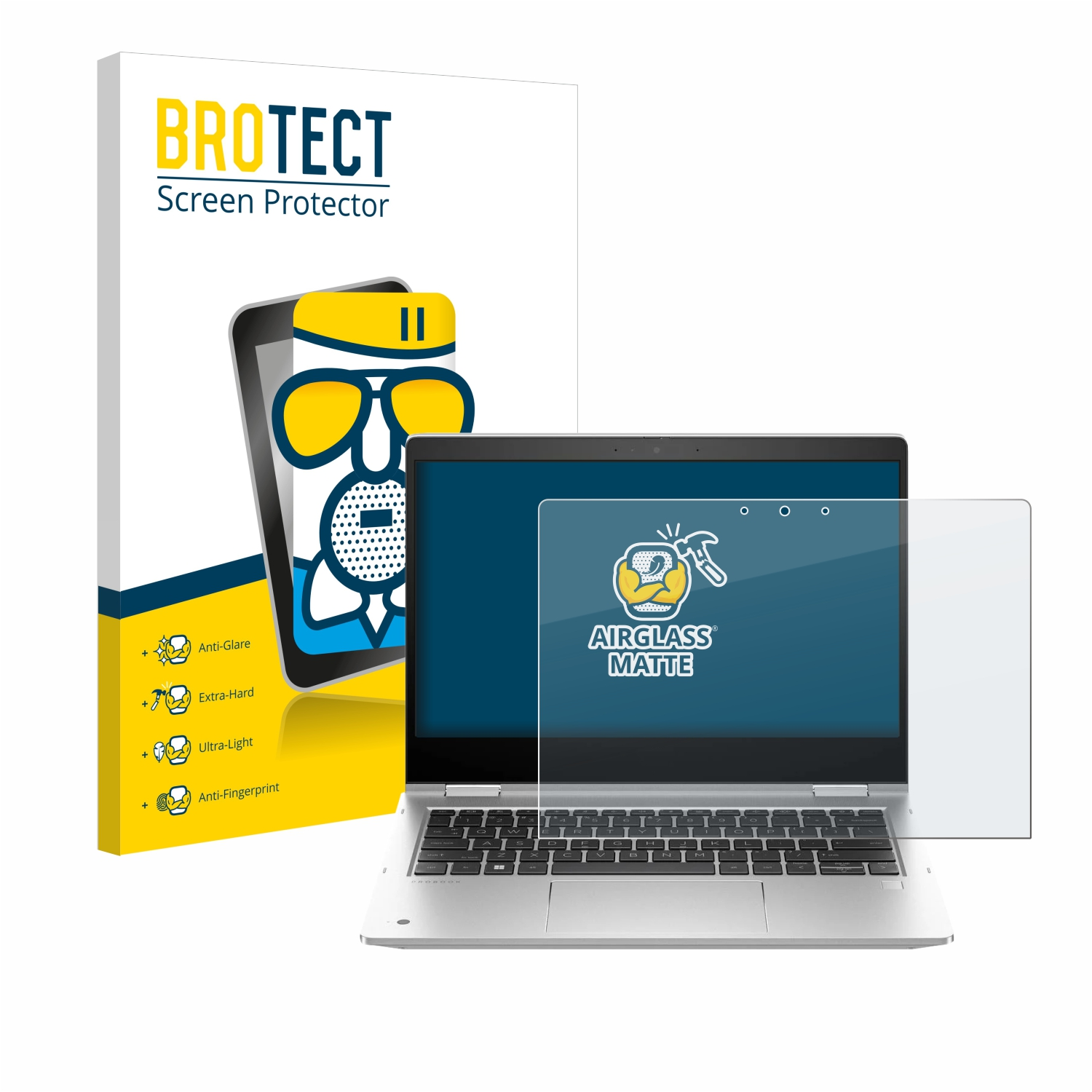 BROTECT Airglass matte Schutzfolie(für HP G10) 435 ProBook x360