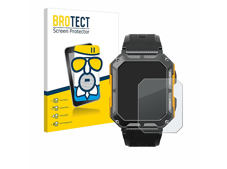 BROTECT Airglass matte Schutzfolie(für Njord Gear The Indestructible Smartwatch)