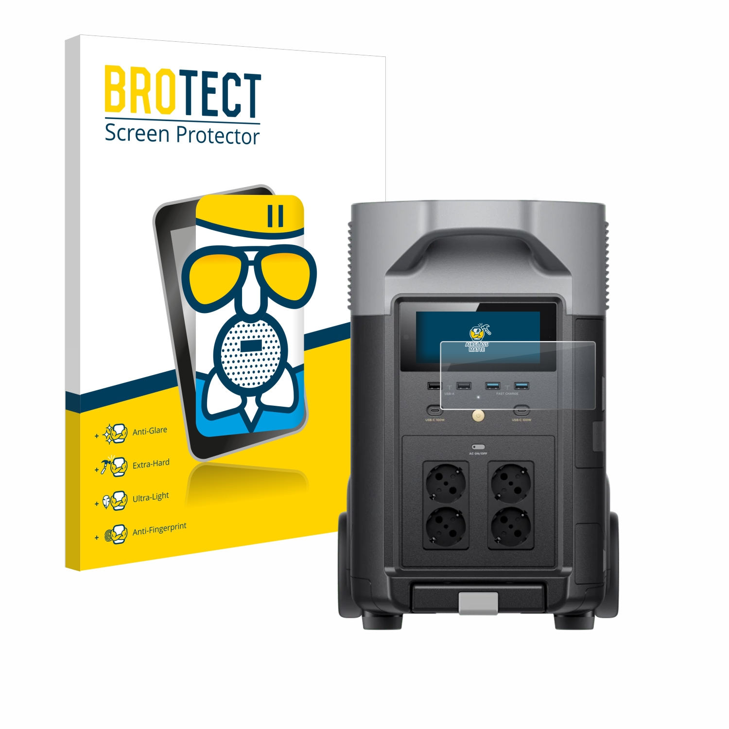 matte Schutzfolie(für Airglass BROTECT EcoFlow Pro) DELTA