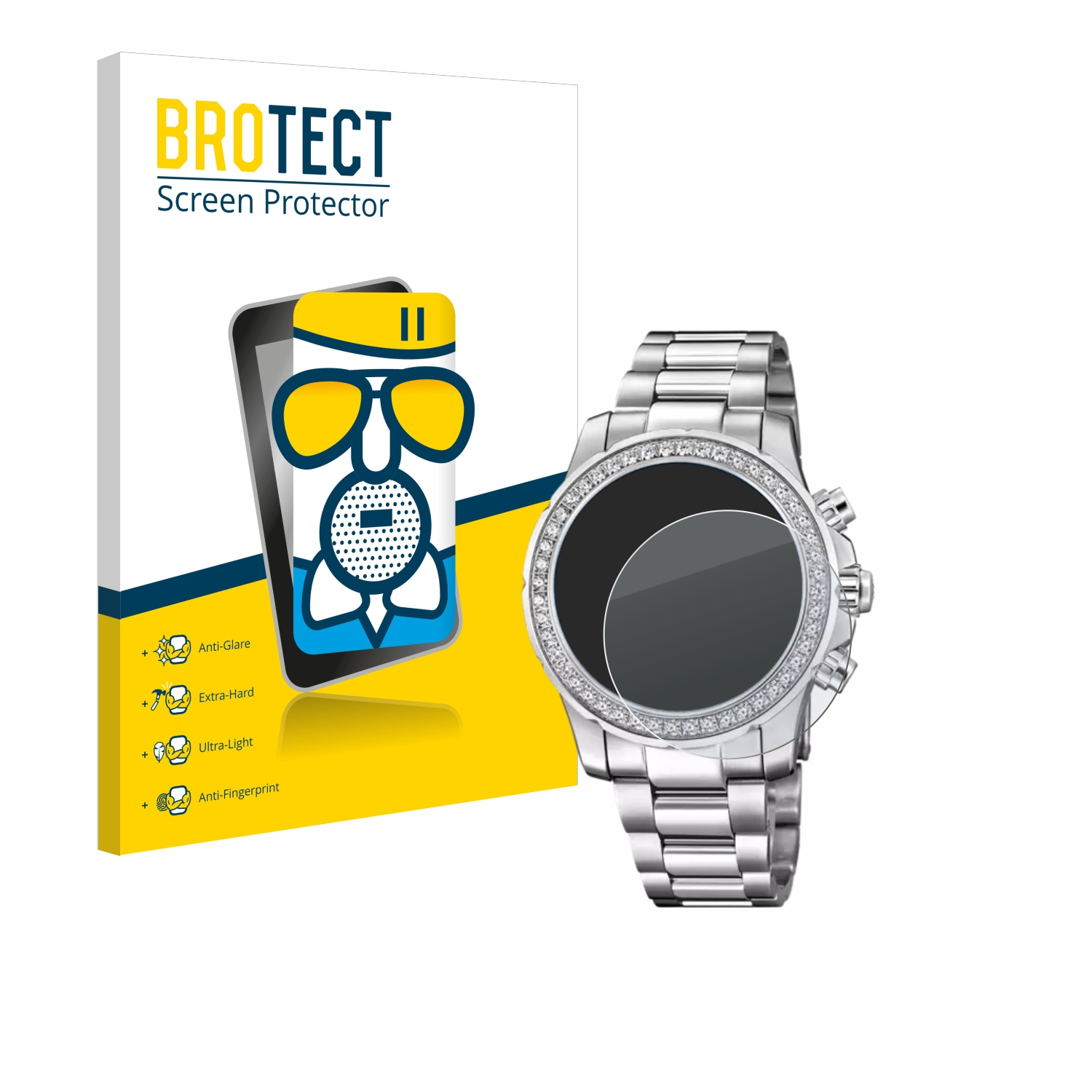BROTECT Airglass Smartwatch Jaguar (J980/3)) matte Lady Connected Schutzfolie(für