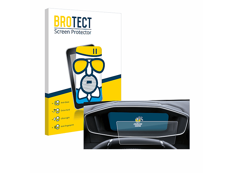 BROTECT Airglass matte Schutzfolie(für Peugeot 2008 2022 Cockpit) | Navi-Taschen & -Schutzfolien
