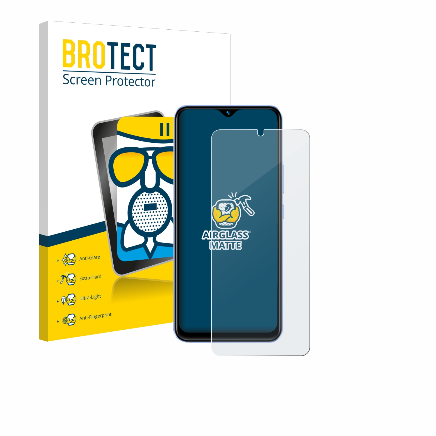 BROTECT Schutzfolie(für Y02) Vivo matte Airglass