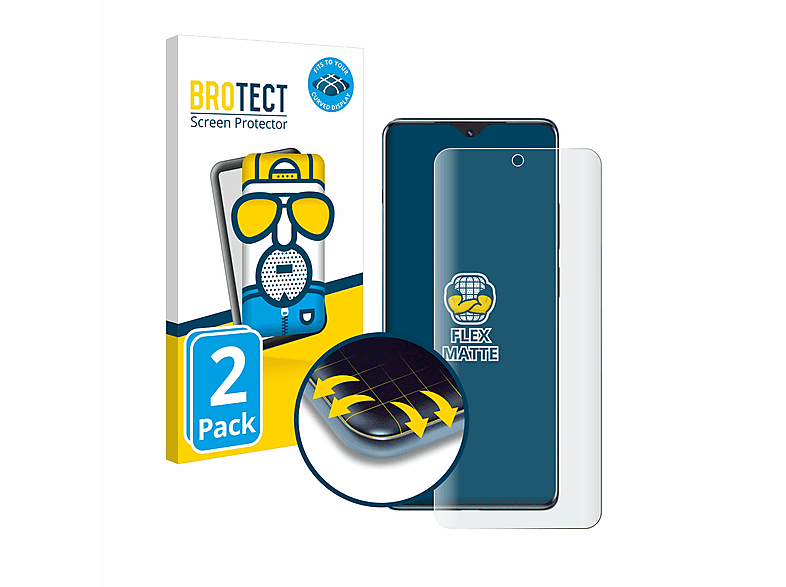 BROTECT 2x Flex matt Full-Cover 3D Curved Schutzfolie(für OnePlus Ace 2 Pro) | Displayschutzfolien & Gläser