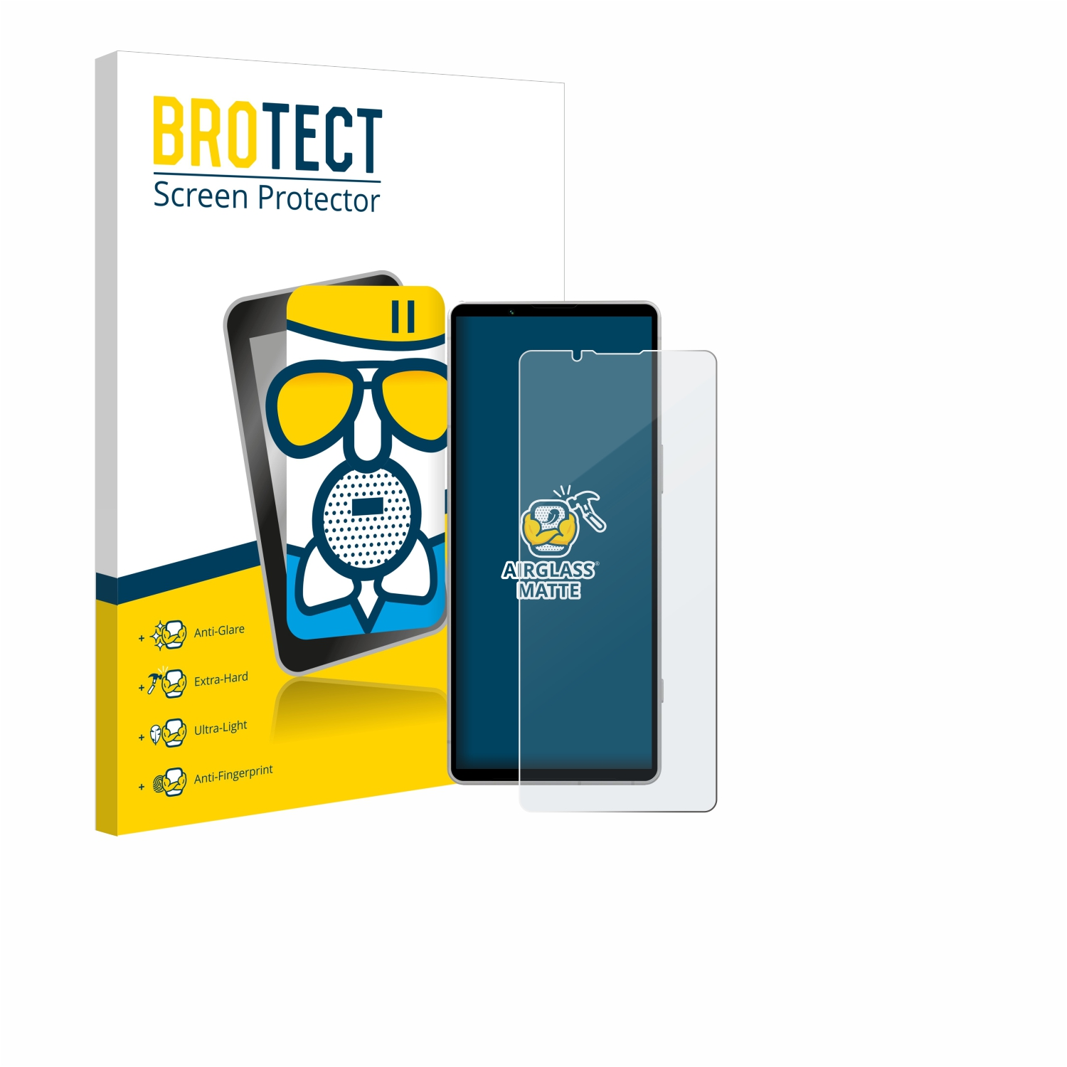 BROTECT Airglass matte Schutzfolie(für Sony V) 5 Xperia