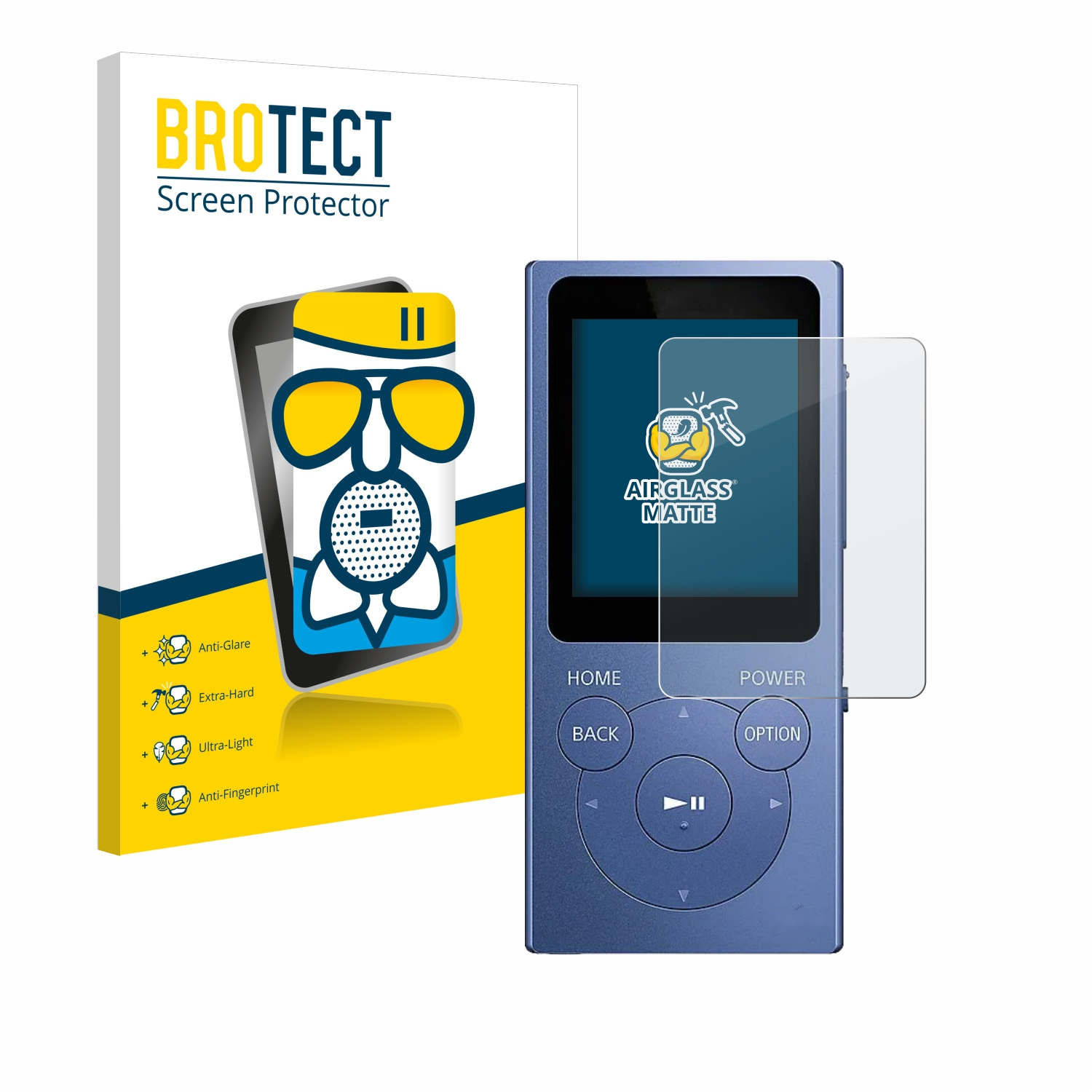 BROTECT Airglass matte Schutzfolie(für NW-E394) Walkman Sony