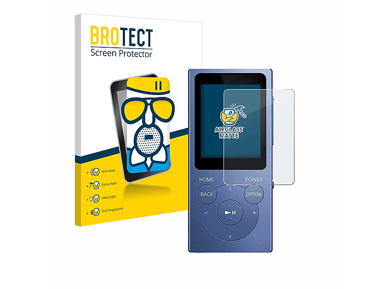 BROTECT Airglass matte Schutzfolie(für NW-E394) Walkman Sony