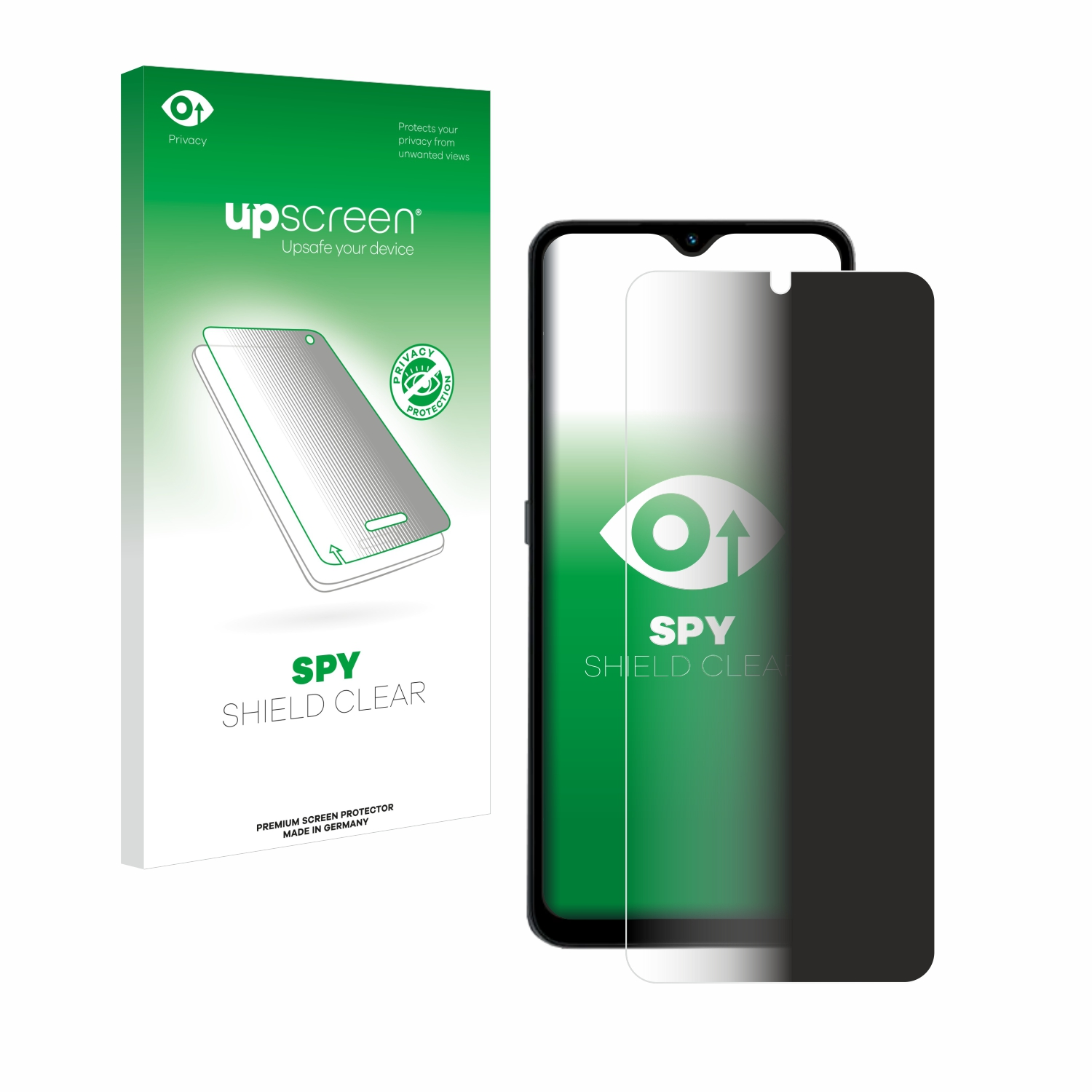 UPSCREEN Schutzfolie(für Anti-Spy Umidigi A15)