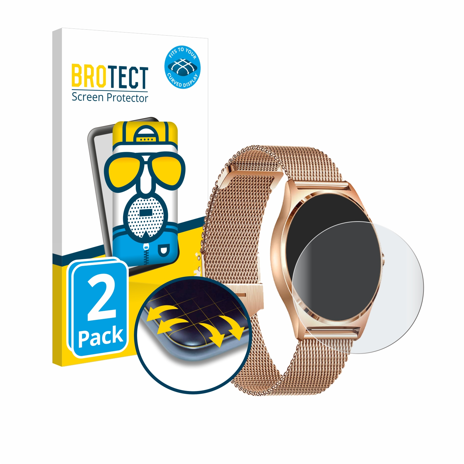 BROTECT 2x Flex Pro) Curved Full-Cover 3D XC matt X-Watch Xcoast Joli Schutzfolie(für