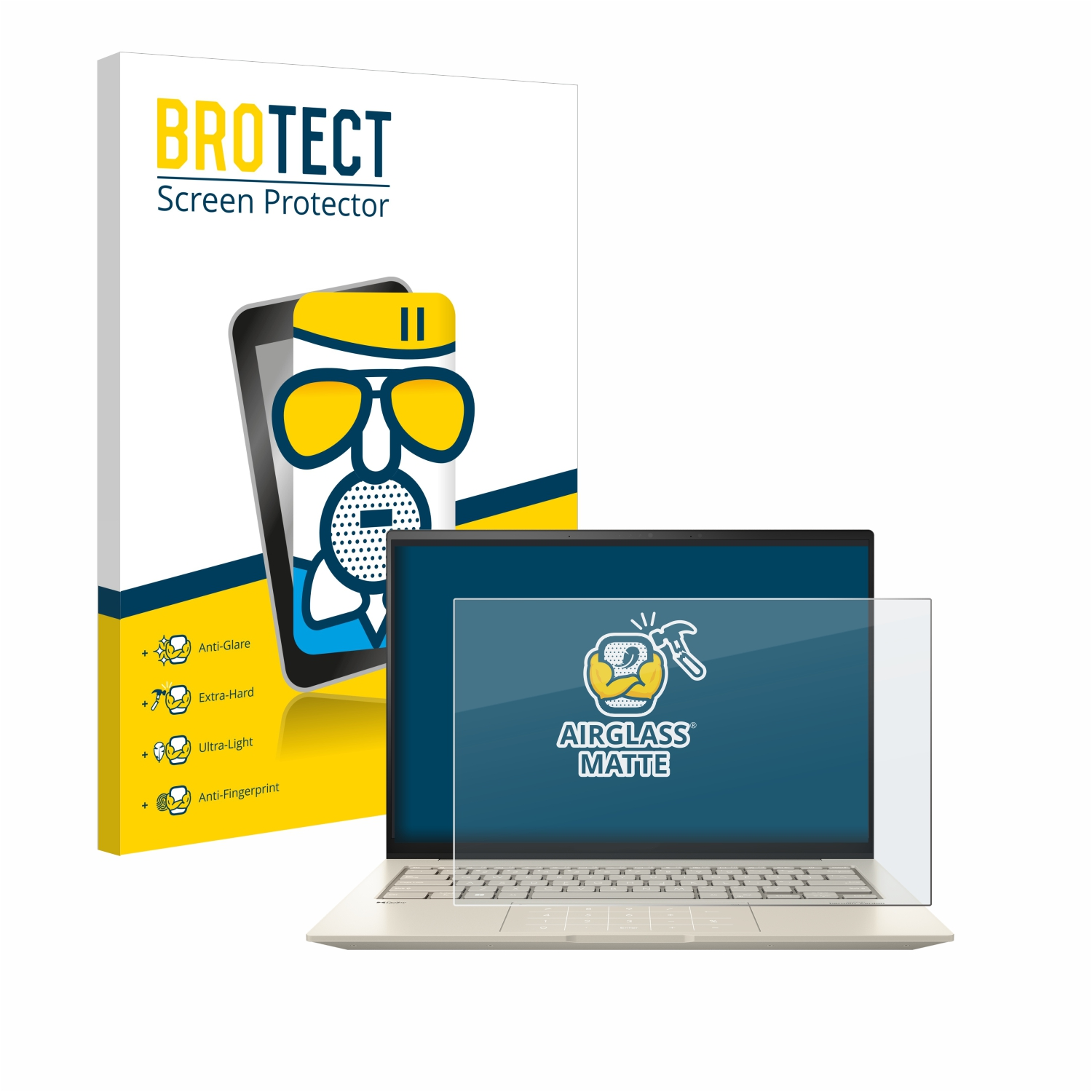 BROTECT Airglass matte Schutzfolie(für ASUS ZenBook OLED 14X UX3404)