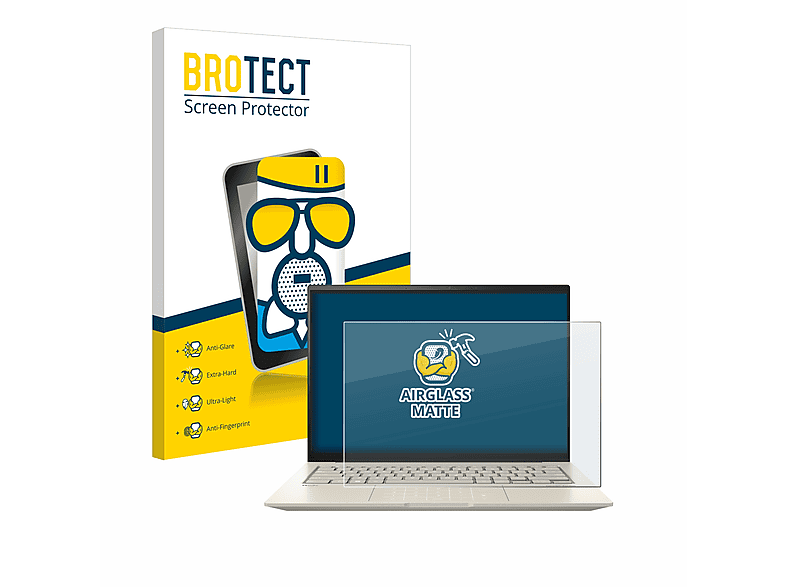 BROTECT Schutzfolie(für OLED ASUS Airglass ZenBook 14X matte UX3404)