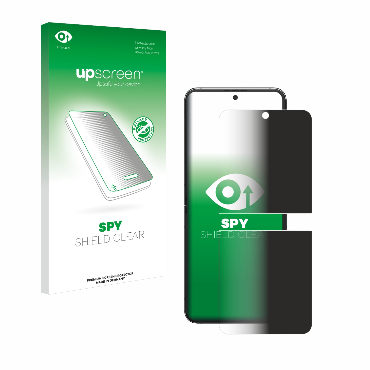 Galaxy Z Flip Samsung 5) Schutzfolie(für UPSCREEN Anti-Spy