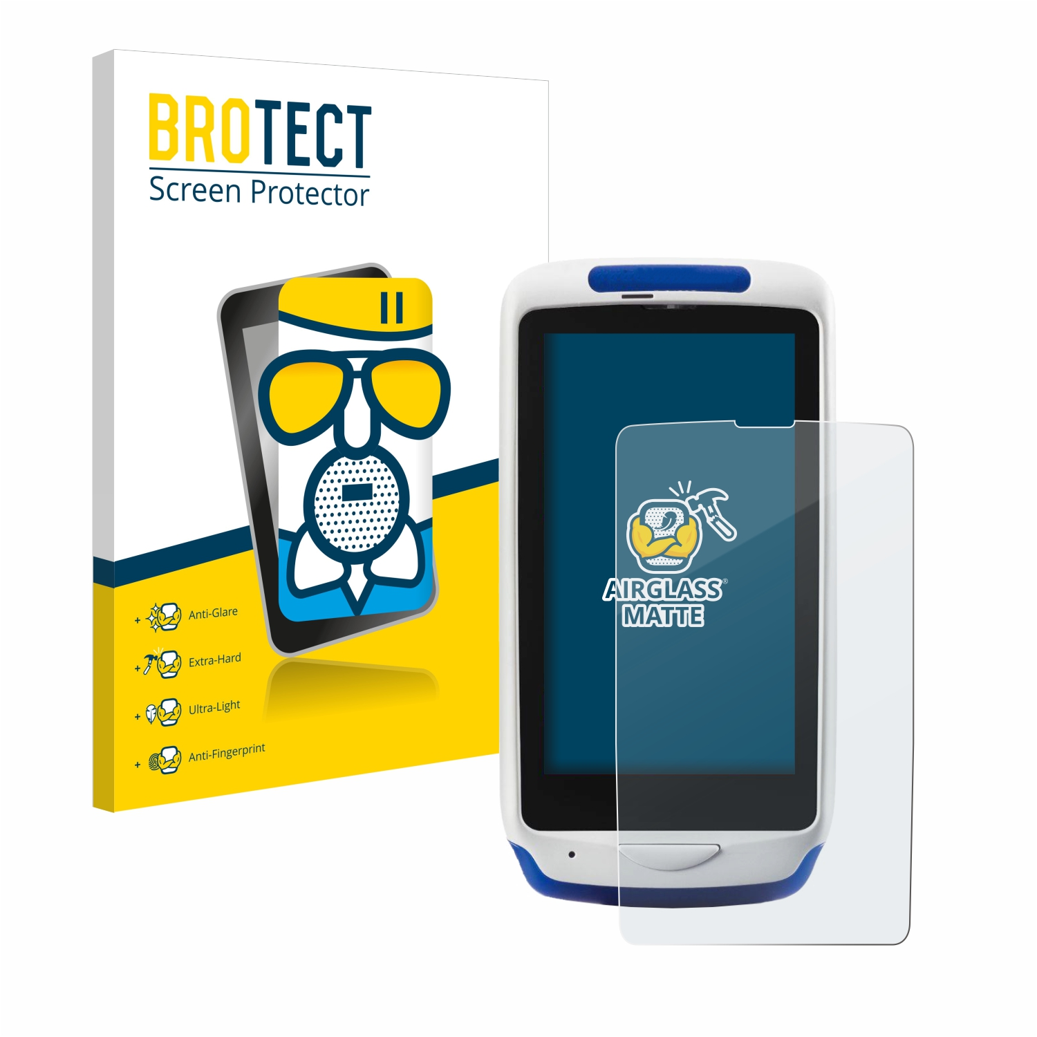 BROTECT matte Airglass Joya Touch 22) Datalogic Schutzfolie(für