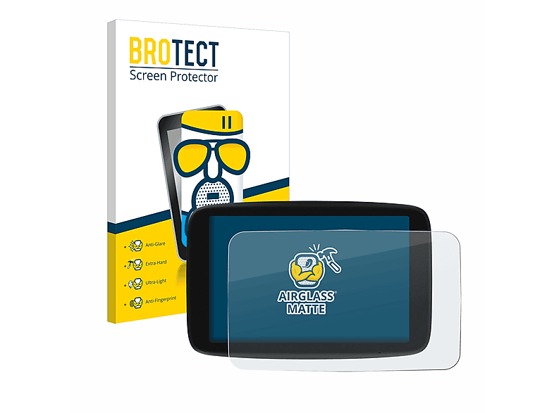BROTECT Airglass matte Schutzfolie(für TomTom Go Navigator 6 PKW-Navigationsgerät) | Navi-Taschen & -Schutzfolien