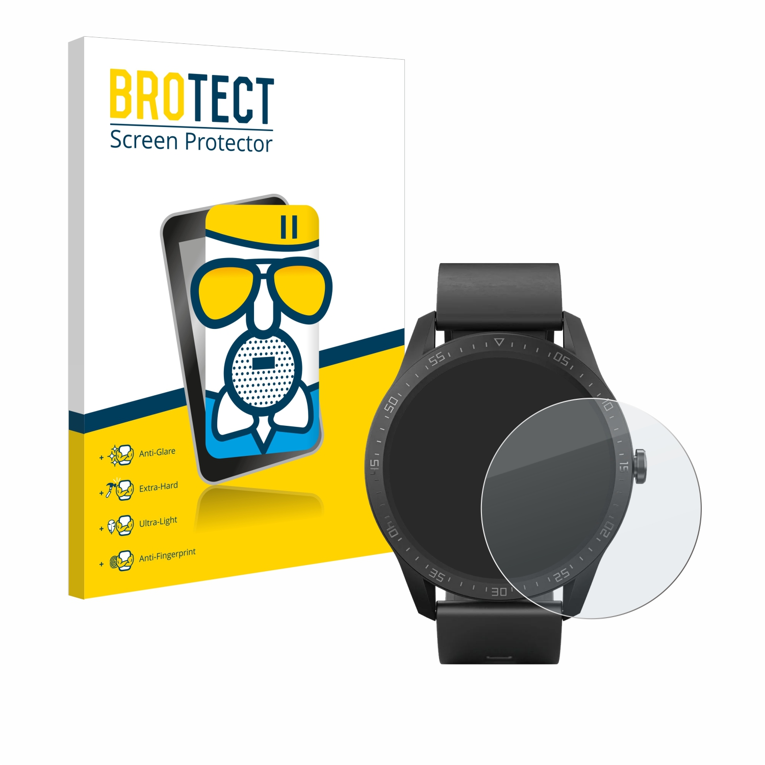 SilverCrest Airglass Schutzfolie(für Fitness-Smartwatch) matte BROTECT