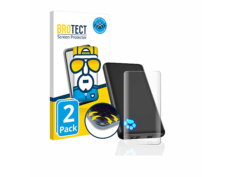 BROTECT 2x INIU Flex Schutzfolie(für Curved Full-Cover 3D BI-B41)