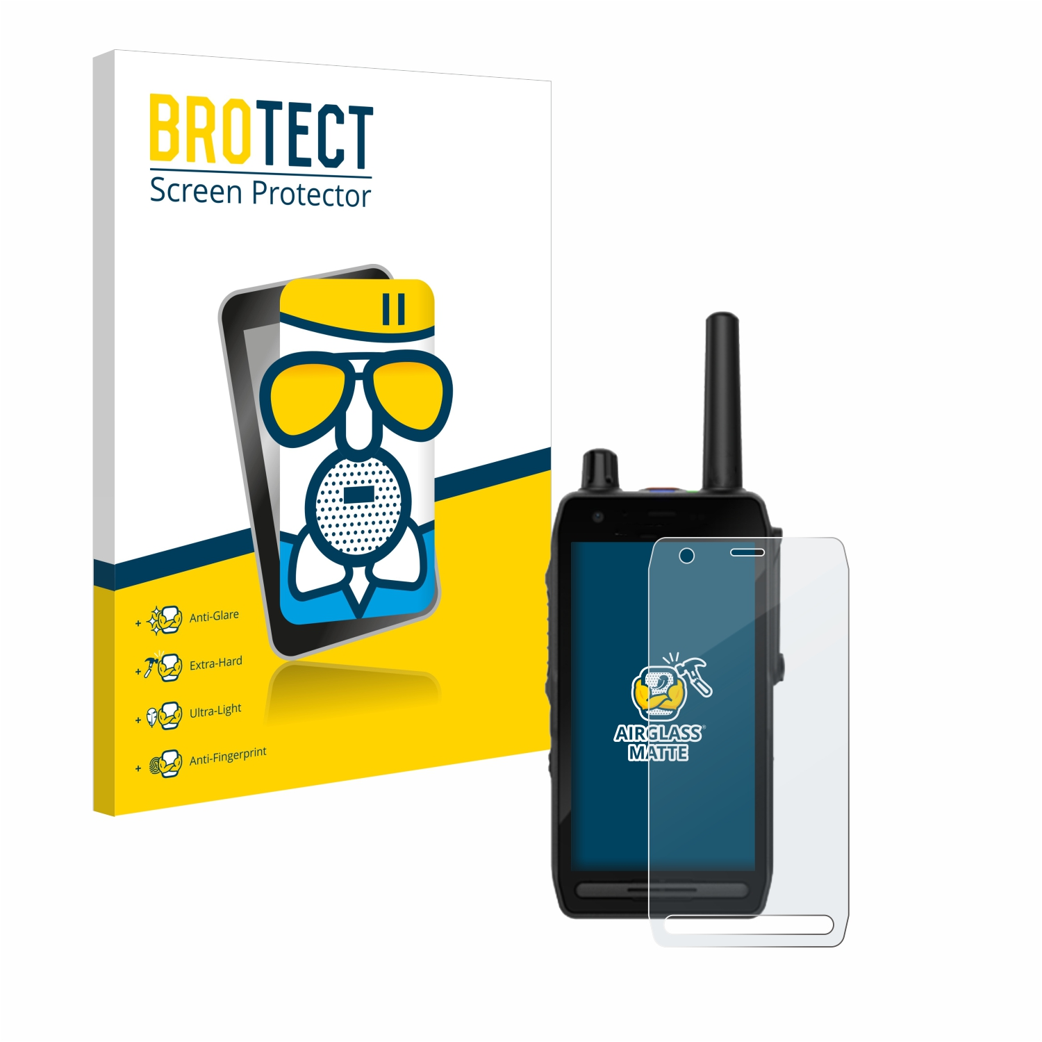 BROTECT Airglass matte Schutzfolie(für Motorola MXP7000 Tetra)
