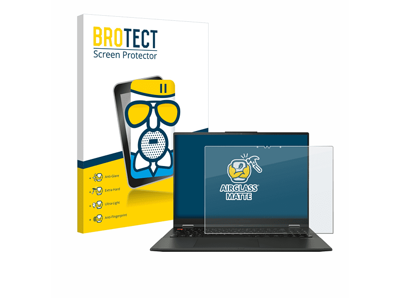 BROTECT Airglass matte Schutzfolie(für ASUS Vivobook S 16 Flip OLED)