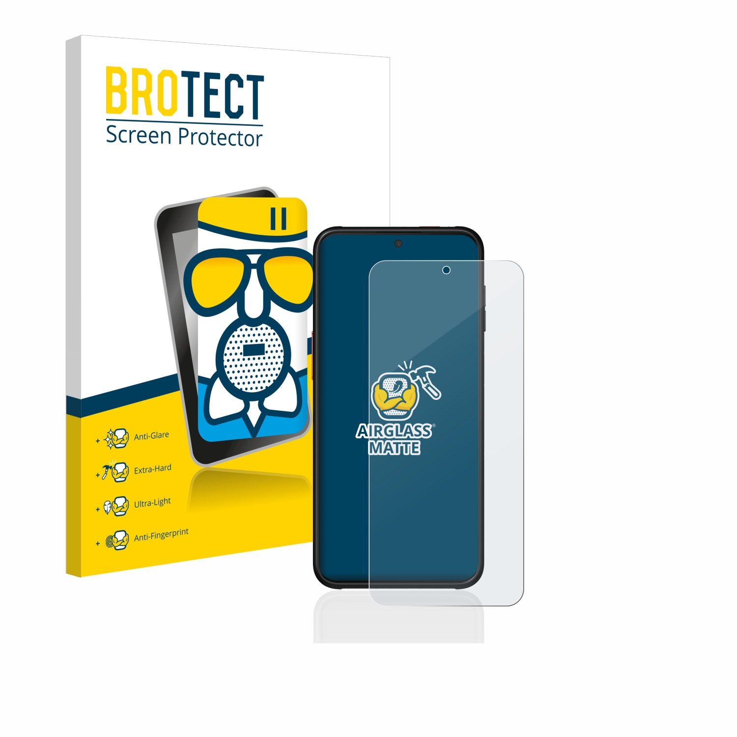 BROTECT Airglass matte Schutzfolie(für Samsung 2) Pro Galaxy Xcover