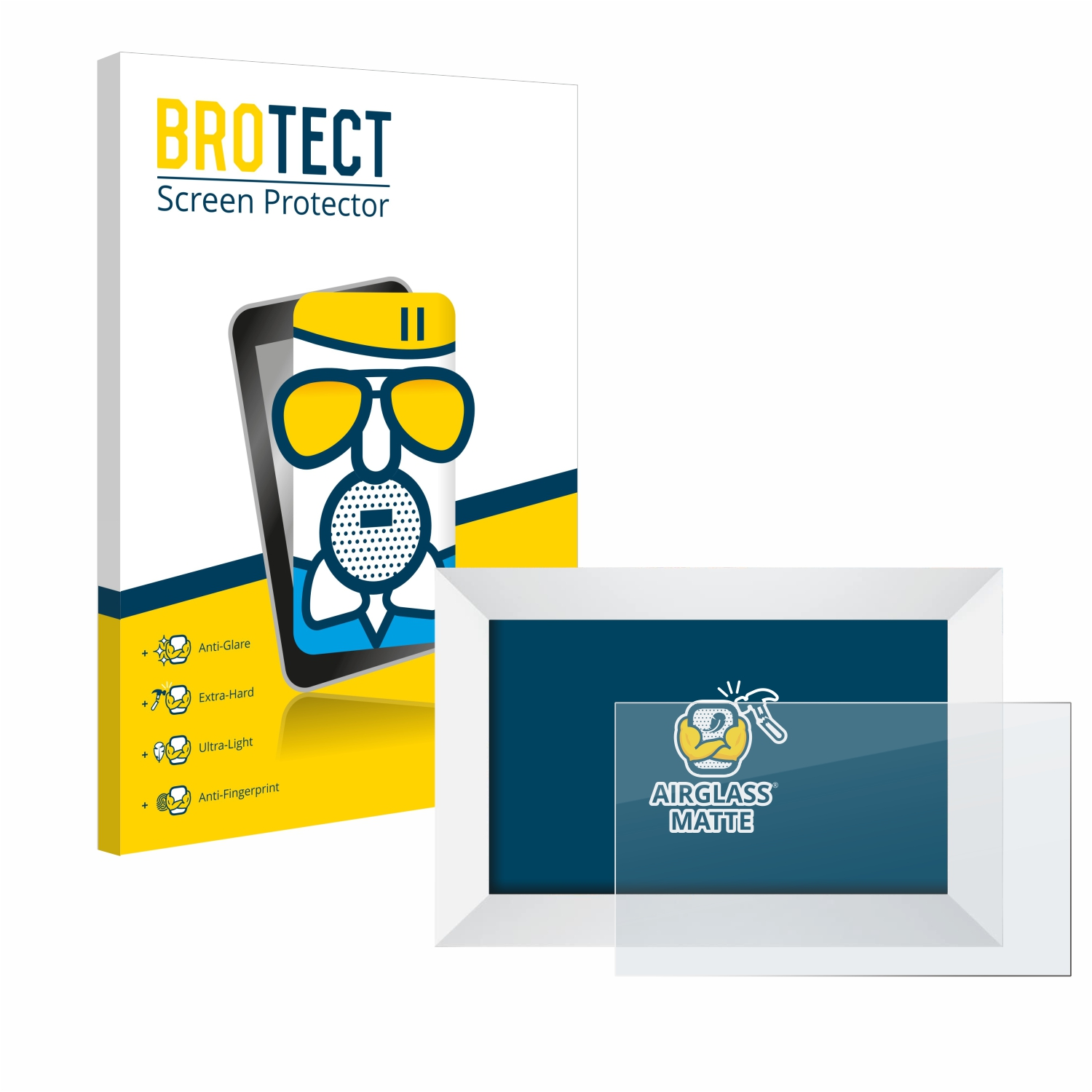 BROTECT Airglass matte Schutzfolie(für Aeezo Digitaler Bilderrahmen WiFi 10.1\