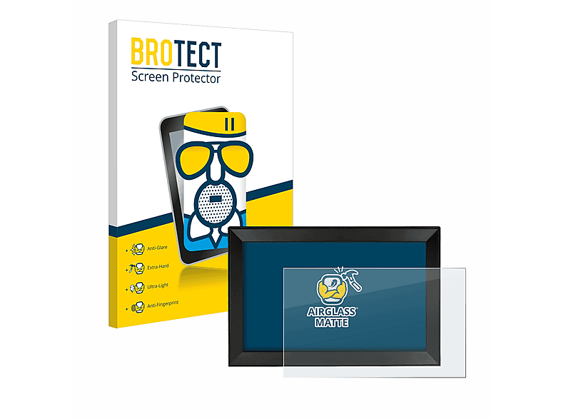 BROTECT Airglass matte Digitaler Bilderrahmen) Schutzfolie(für Aeezo Großer 15,6 WiFi Zoll