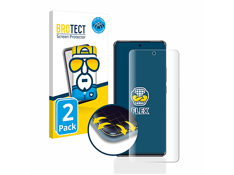 BROTECT 2x Flex Oppo 3D 10 Schutzfolie(für Curved Full-Cover Pro) Reno