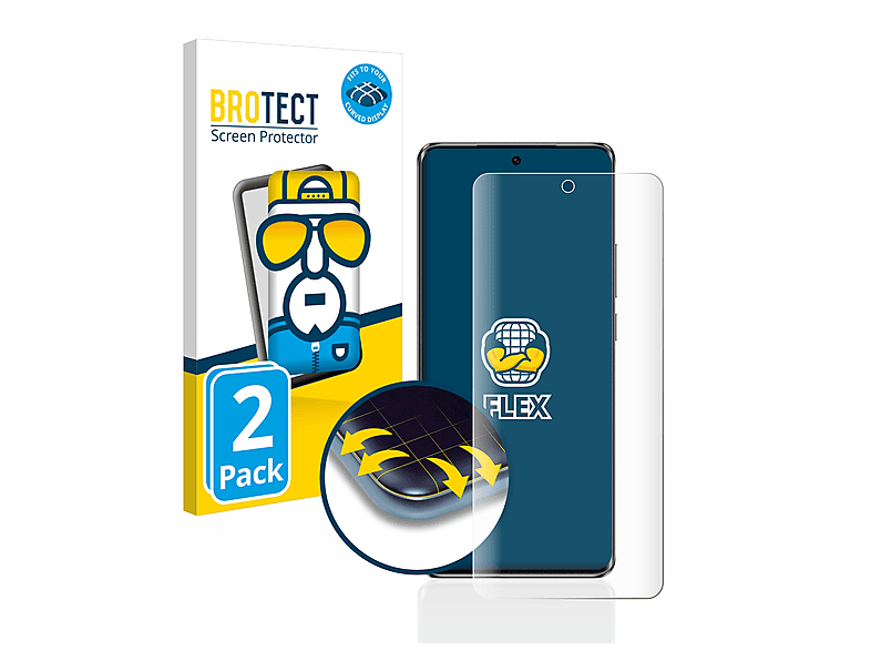 BROTECT 2x Flex Full-Cover 3D Curved Schutzfolie(für Oppo Reno 10 Pro Plus) | Displayschutzfolien & Gläser