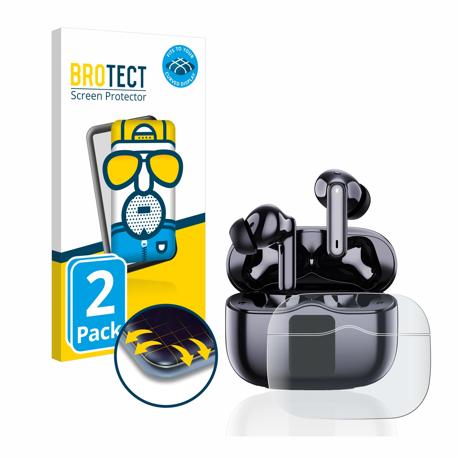 BROTECT 2x Flex matt A97 Full-Cover Pro) xinwld Curved Schutzfolie(für 3D