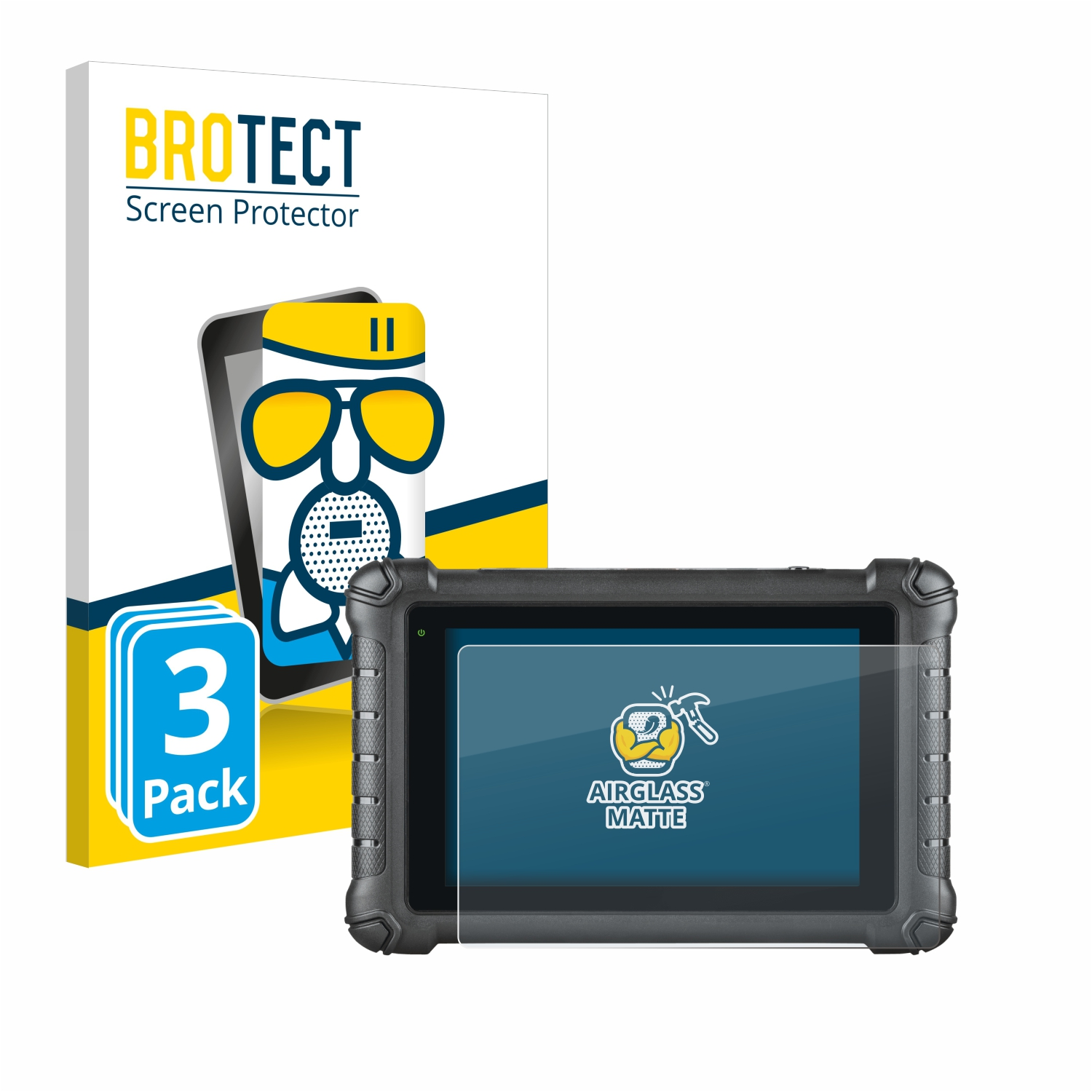 BROTECT 3x Schutzfolie(für Autel Airglass DS900) matte MaxiDAS