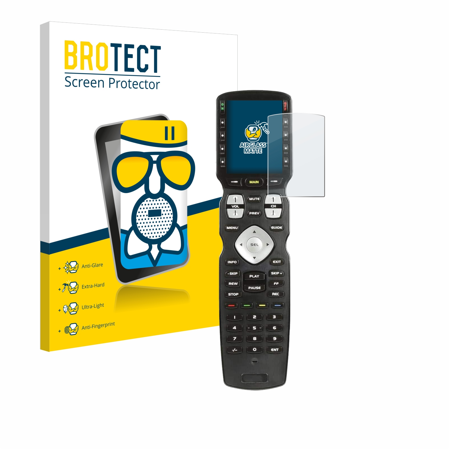 MX990) Remote Schutzfolie(für Airglass matte Universal BROTECT URC