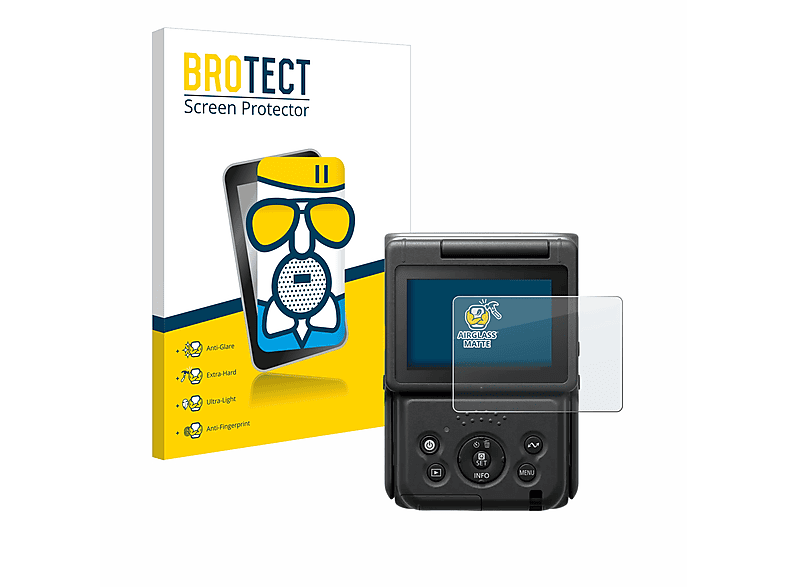 BROTECT Airglass matte Schutzfolie(für Canon PowerShot V10) | Kamera Schutzfolie