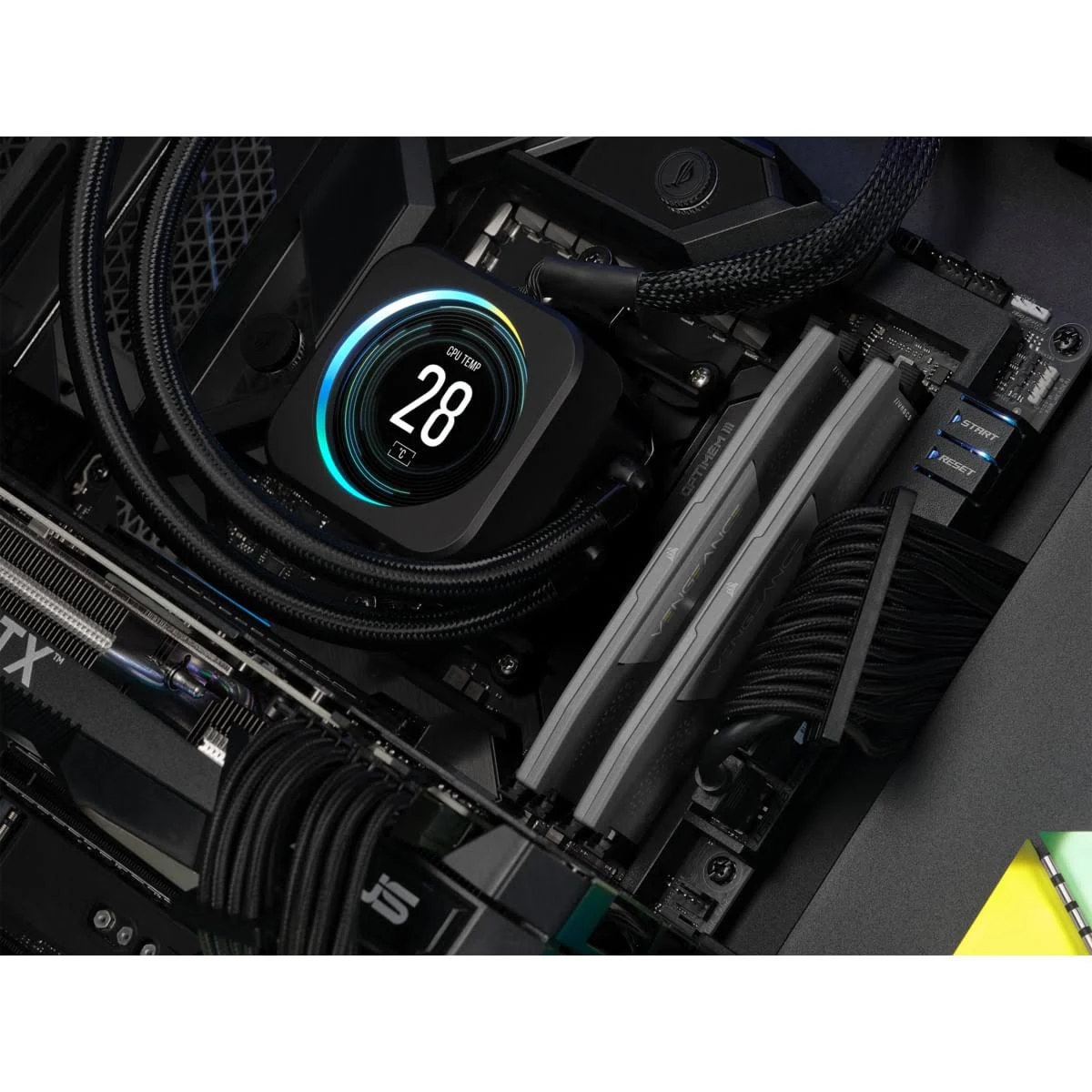 CORSAIR 2x16GB, 1.25V, 40-40-40-77,, RGB, Speicher-Kit Black 32 EXPO DDR5 GB AMD
