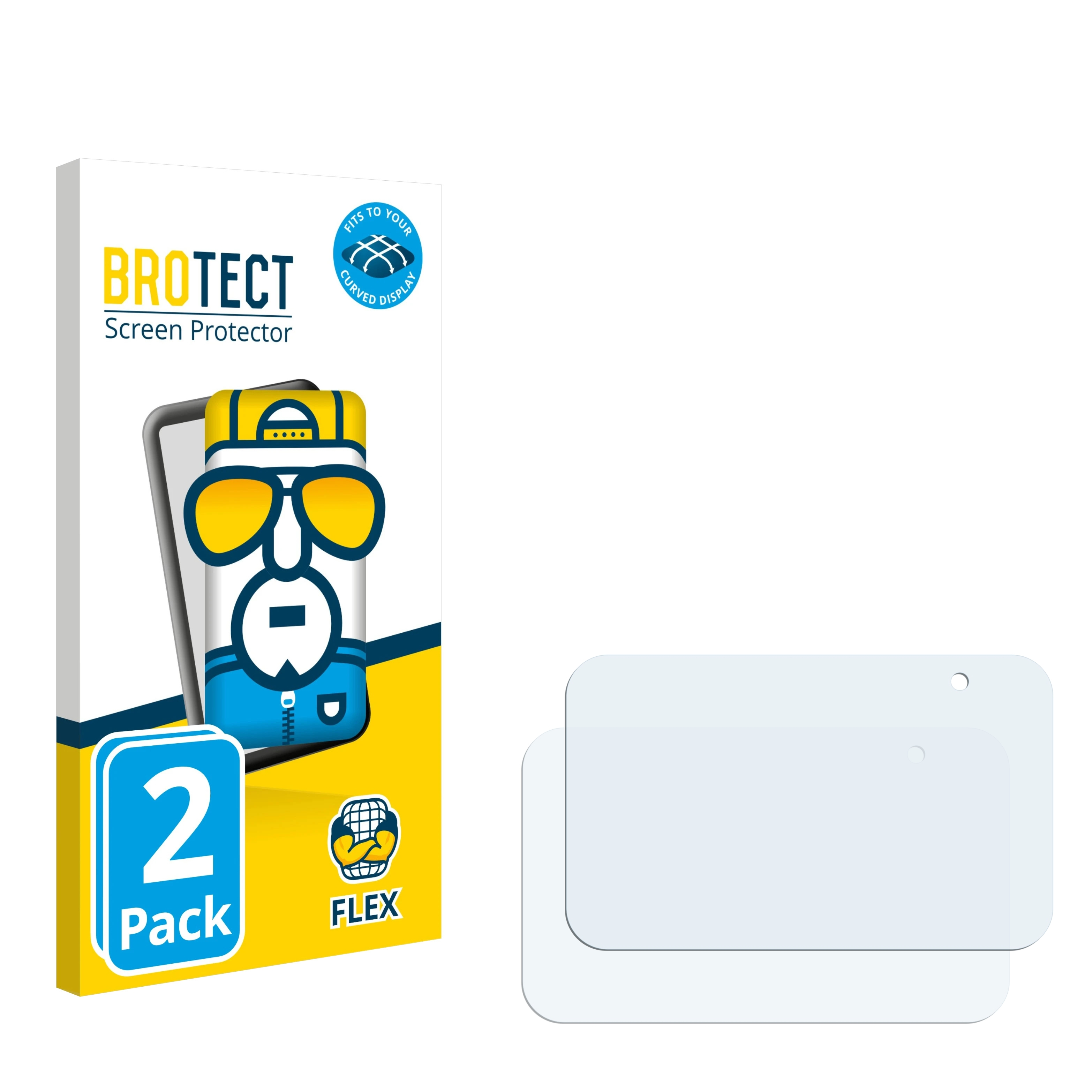 BROTECT 2x Flex Full-Cover Netgear Schutzfolie(für 3D 810) Curved AirCard