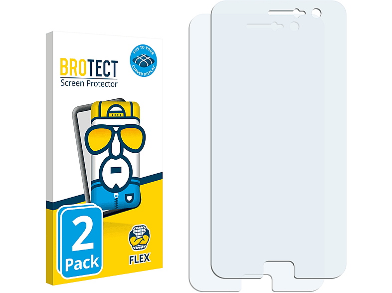 BROTECT 2x Flex Full-Cover 3D Curved Schutzfolie(für HTC U11)