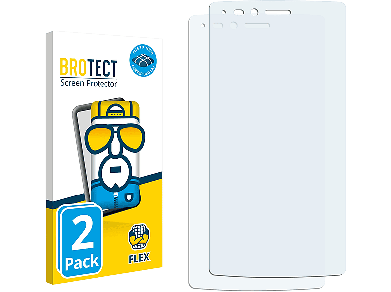 BROTECT 2x Flex Full-Cover 3D Curved Schutzfolie(für Vernee Apollo X)