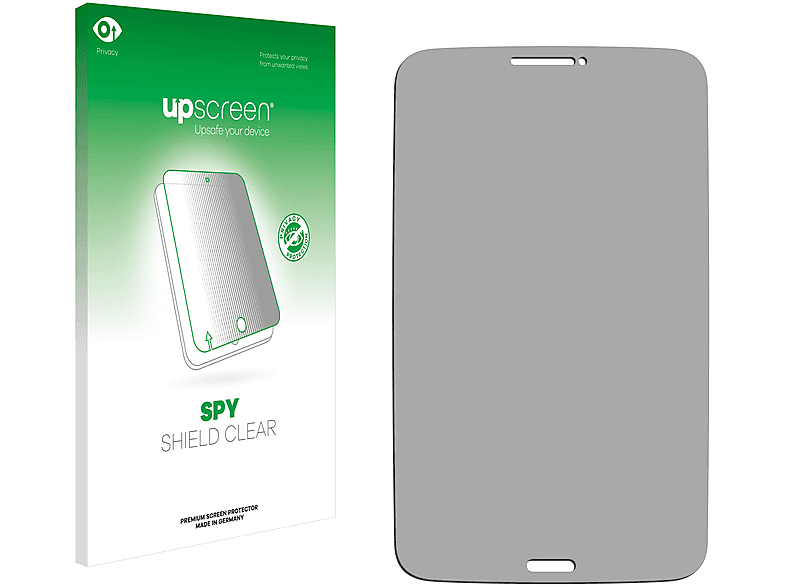 UPSCREEN Anti-Spy 8.0 3G) Galaxy Schutzfolie(für Tab 3 Samsung