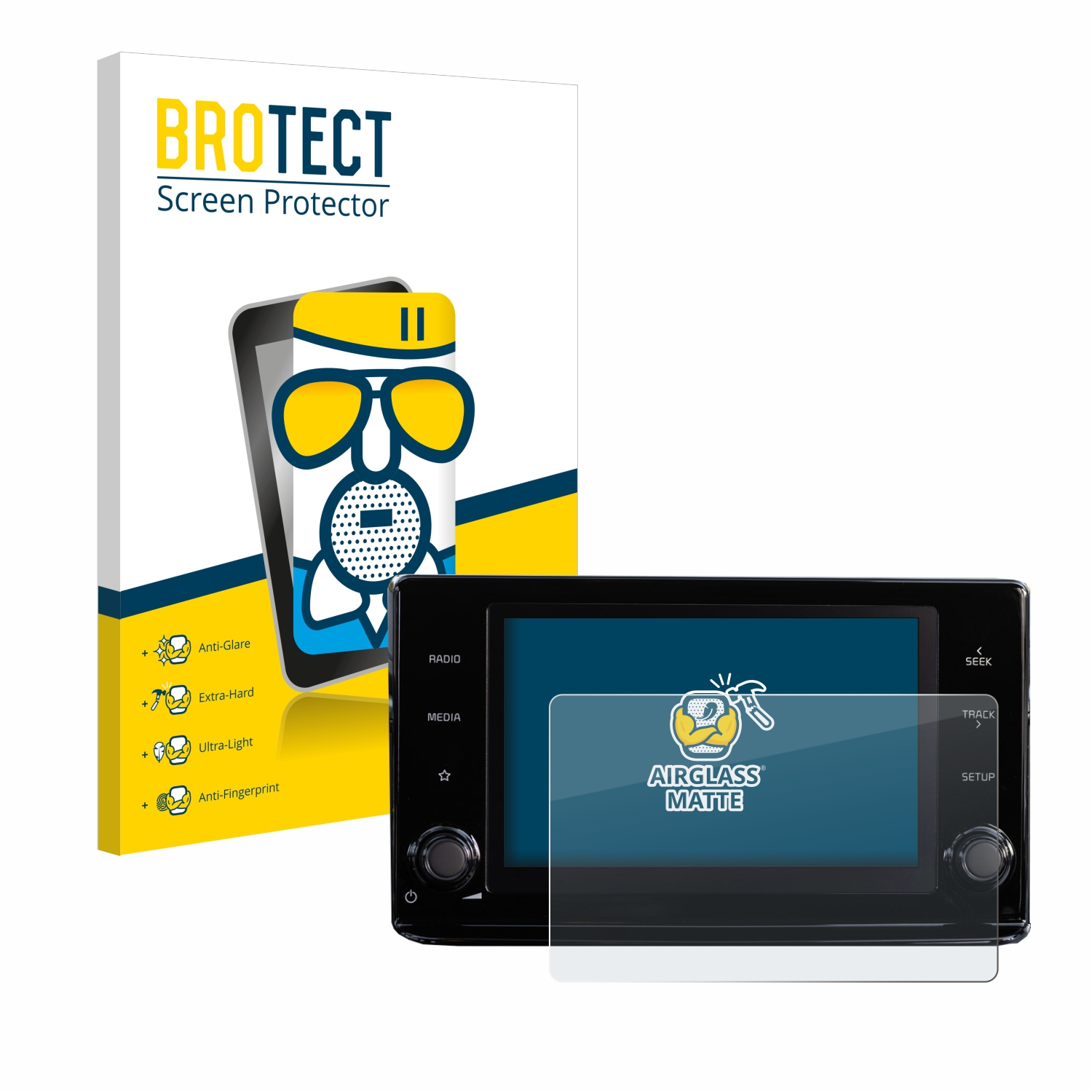 BROTECT Airglass matte Schutzfolie(für Kia 2020 Xceed Infotainment 8\
