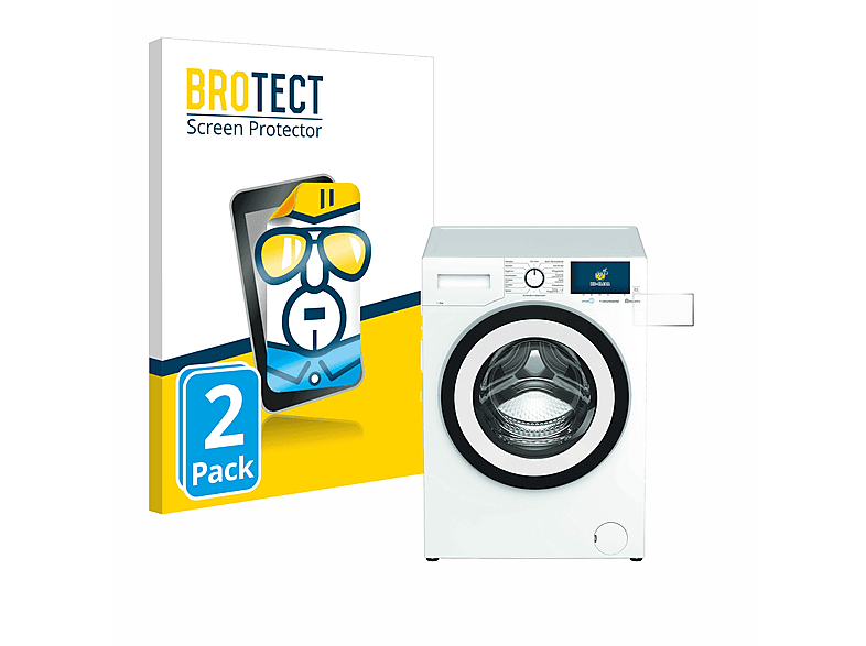 BROTECT 2x klare WMY81466ST1) Beko Schutzfolie(für