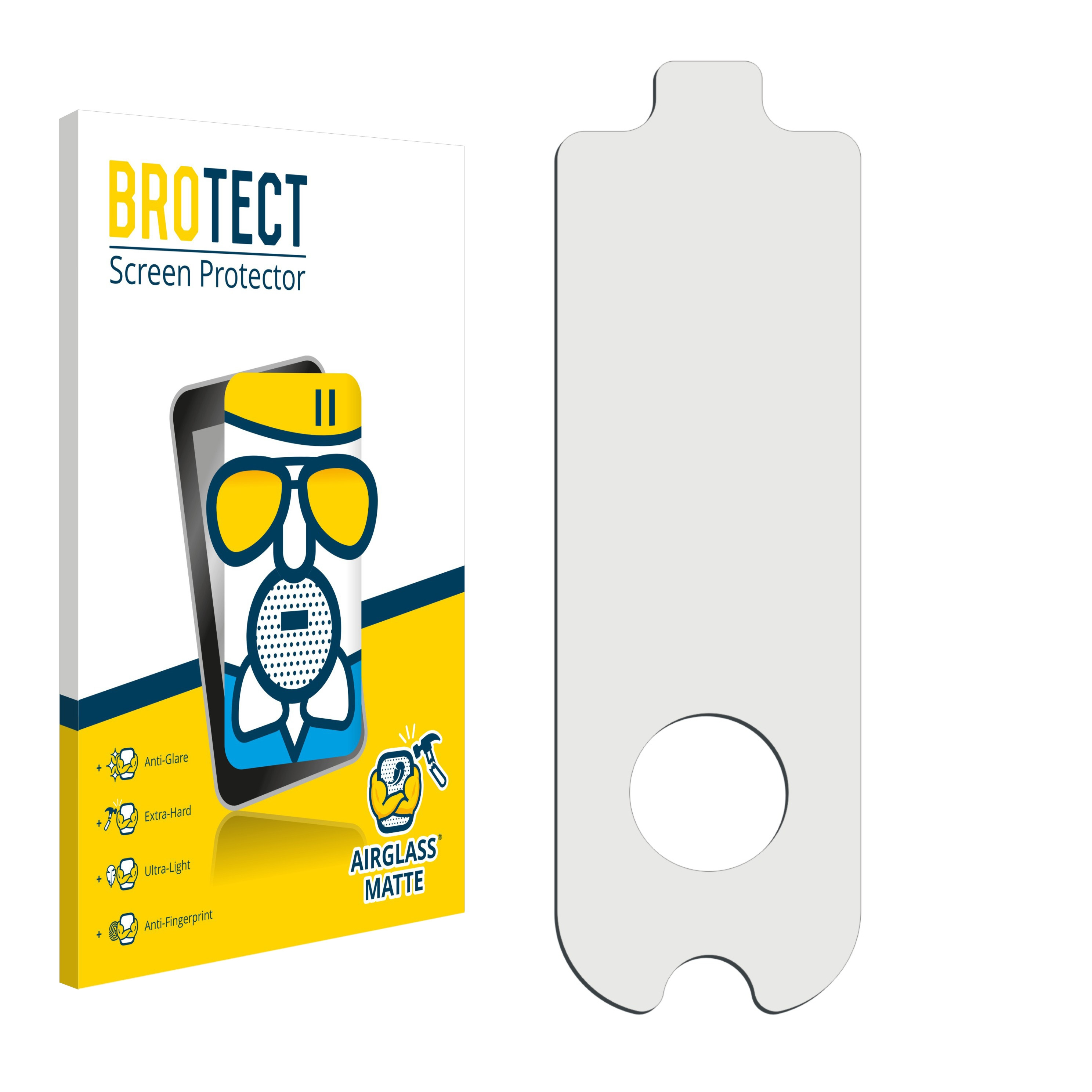 BROTECT Airglass Schutzfolie(für matte Ninebot KickScooter MAX Segway G30LD)
