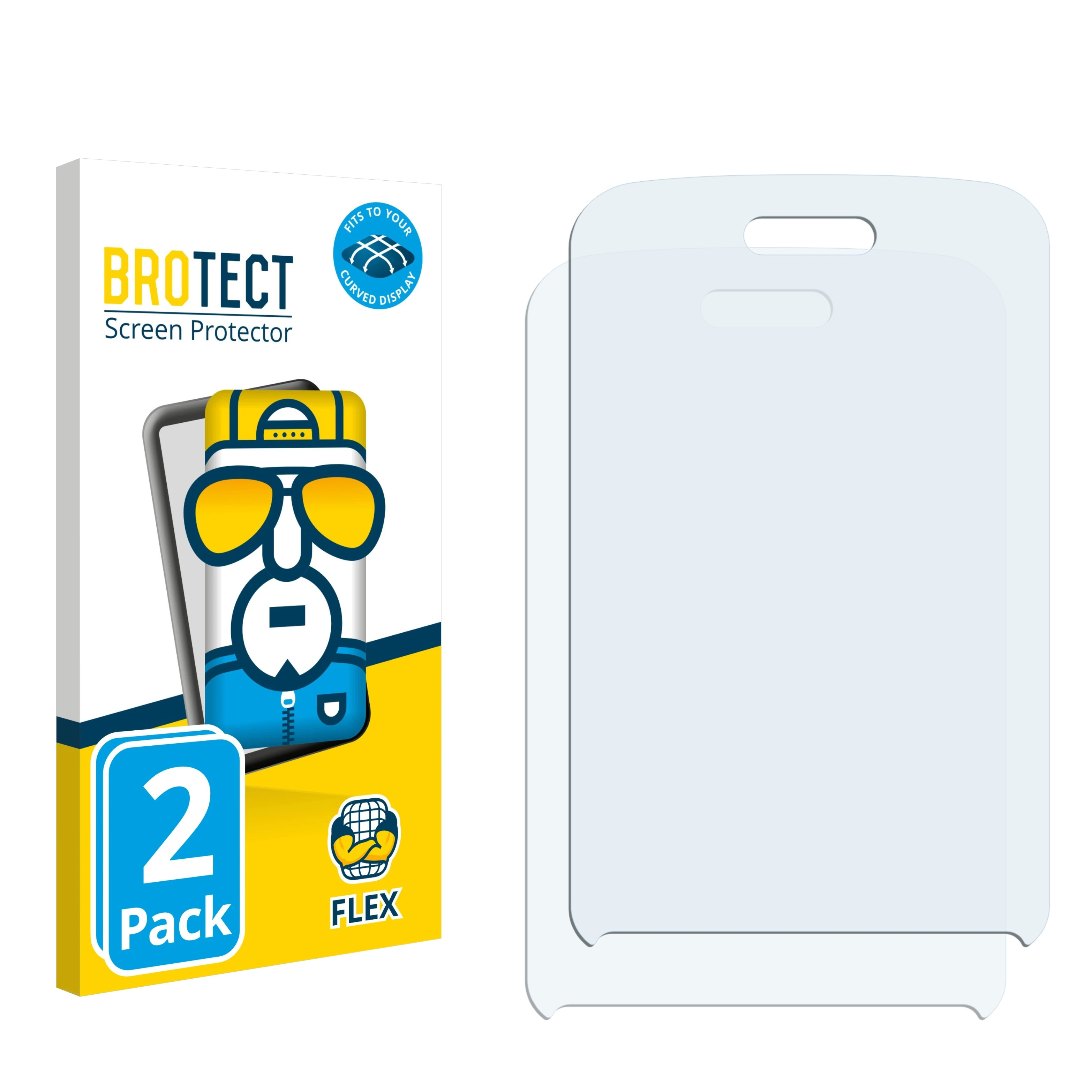 Phone Unify BROTECT Flex DECT SL5) Curved 2x OpenScape Schutzfolie(für Full-Cover 3D